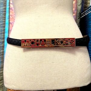 MICHAEL KORS QUILT LEATHER BELT